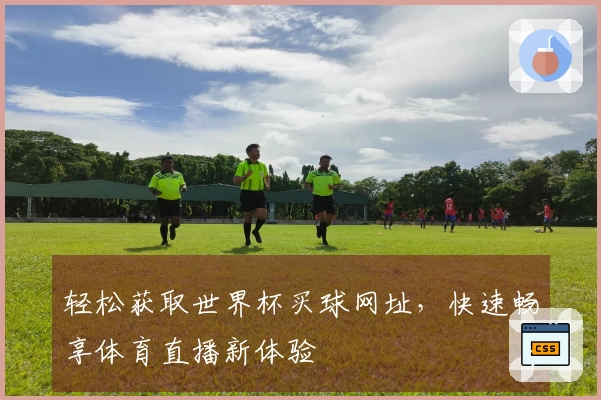 轻松获取世界杯买球网址，快速畅享体育直播新体验